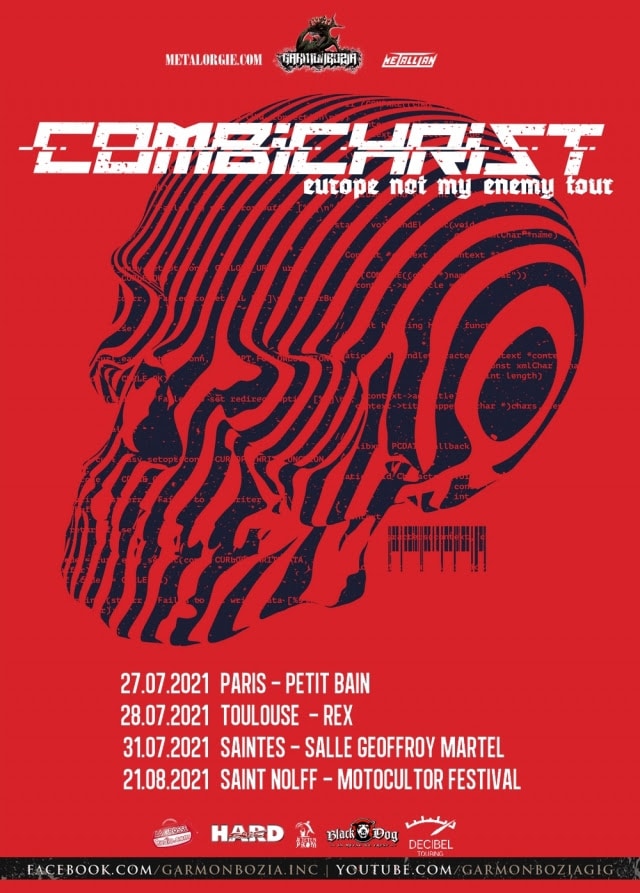 combichrist flyer tour 2021 france