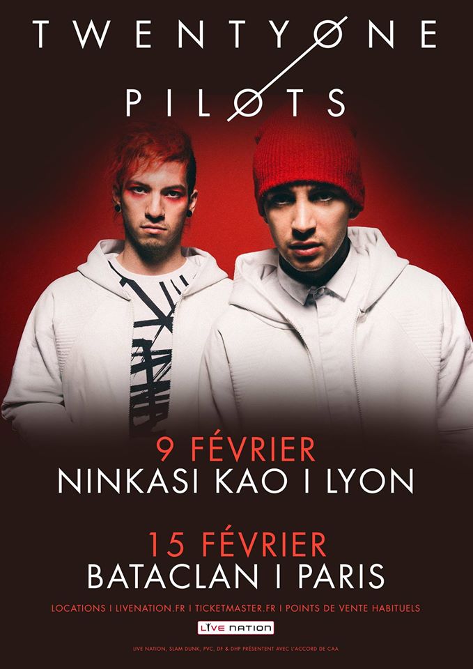 Twenty One Pilots deux nouvelles dates françaises ! RockUrLife